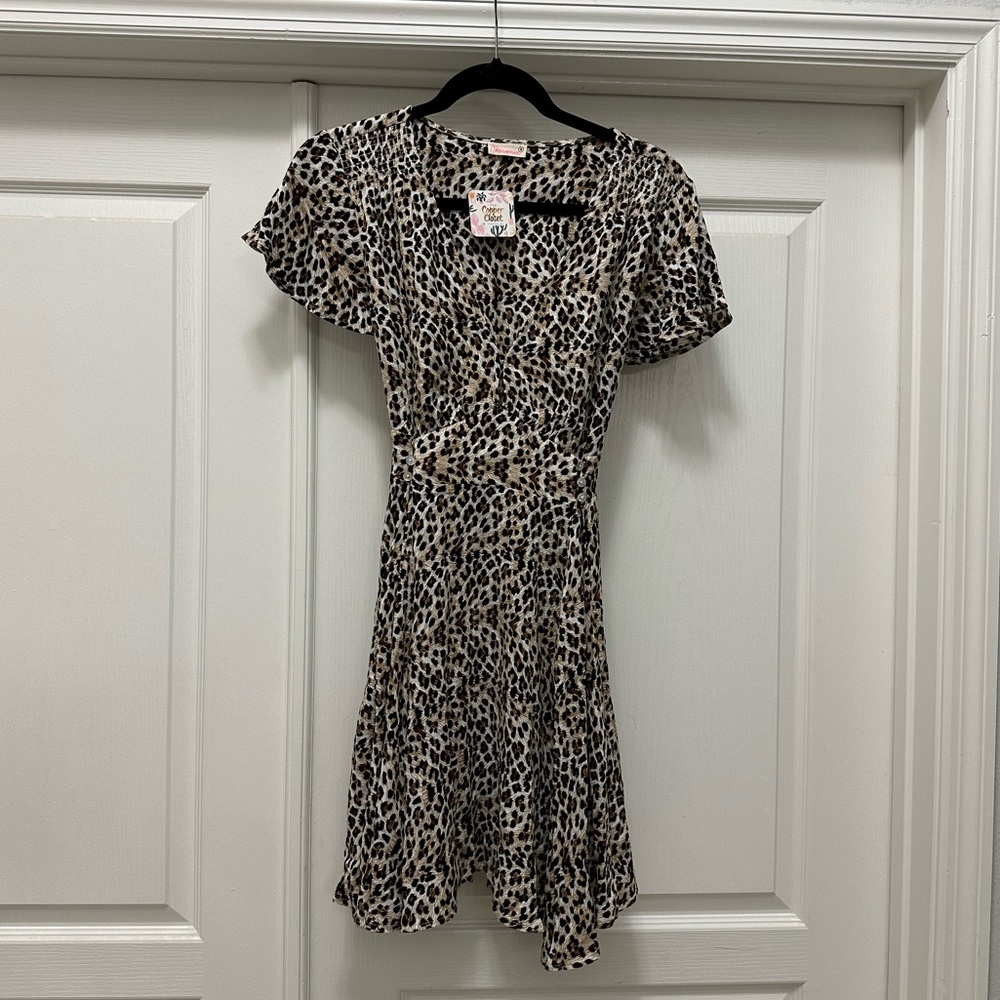 Boutique cheetah print mini dress